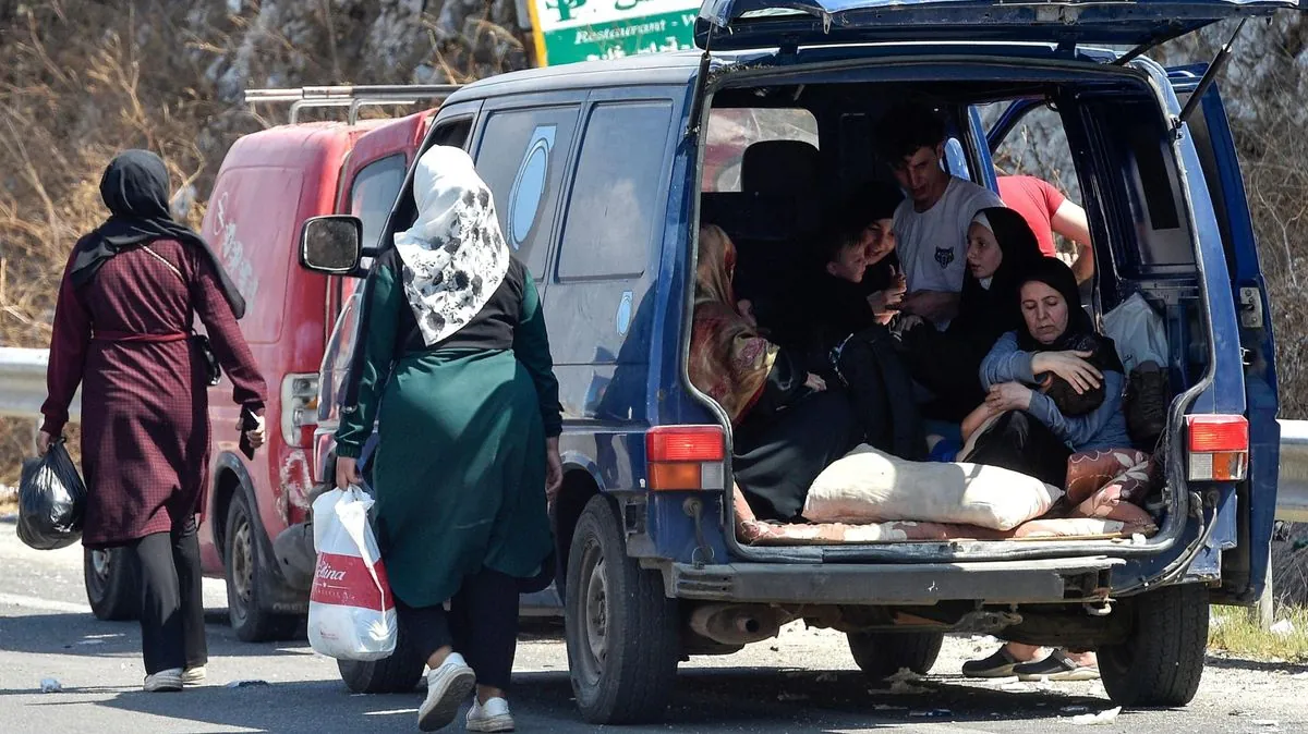 Massenflucht im Libanon: Israelische Angriffe lösen humanitäre Krise aus