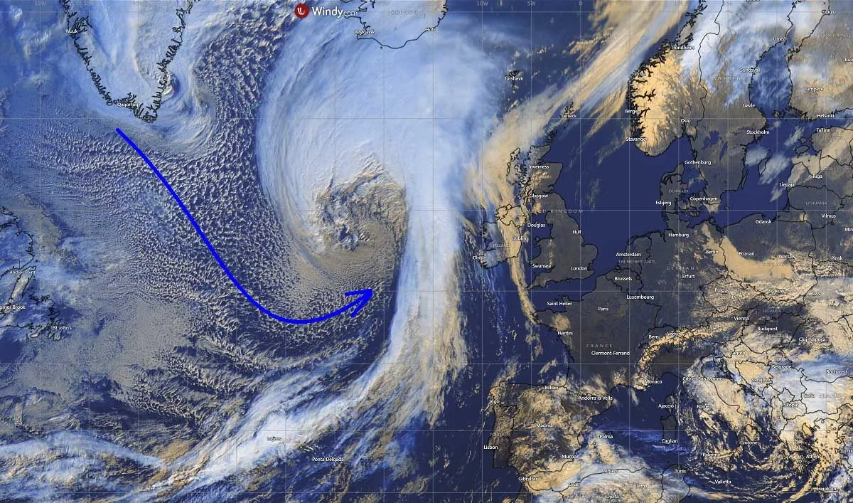 Hurrikan Kirk bedroht Westeuropa: Unwetter in Sicht