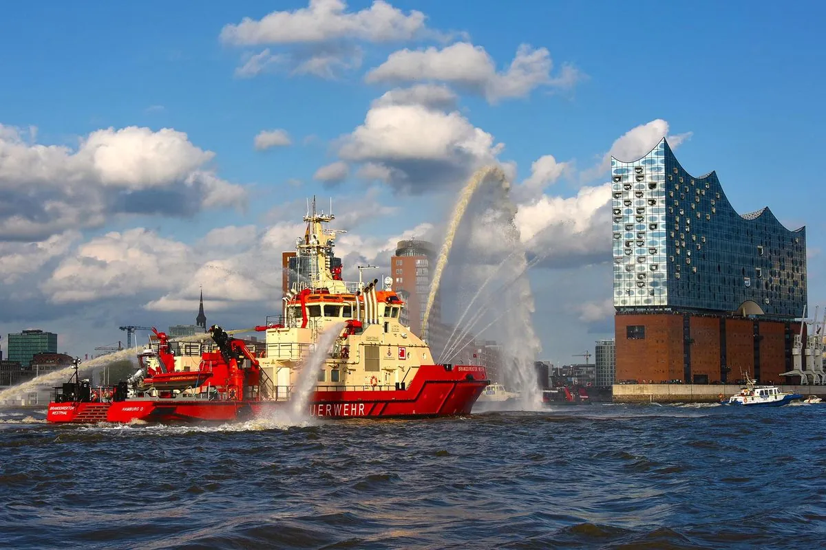 Sicherheitsmaßnahmen im Hamburger Hafen während Großkonferenzen